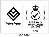 Interface and UKAS management systems logos
