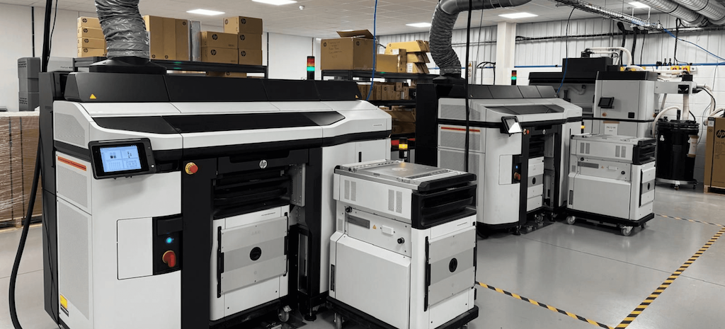 Two BB8 HP 3D printers.